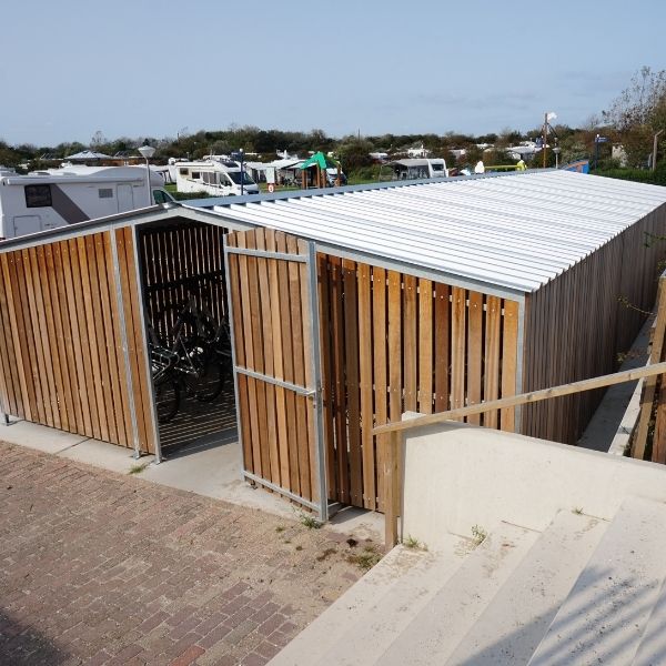 Fietsparkeren bij vakantiepark Molecaten Park Noordduinen